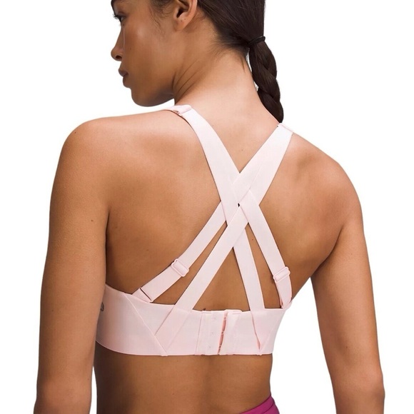 💓LULULEMON ENERGY HIGH SUPPORT SPORTS BRA STRAWBERRY MILKSHAKE PINK 38 DD💓 - Picture 3 of 12
